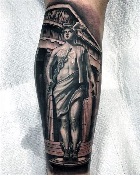 hermes tattoo forearm|Hermes tattoo designs for men.